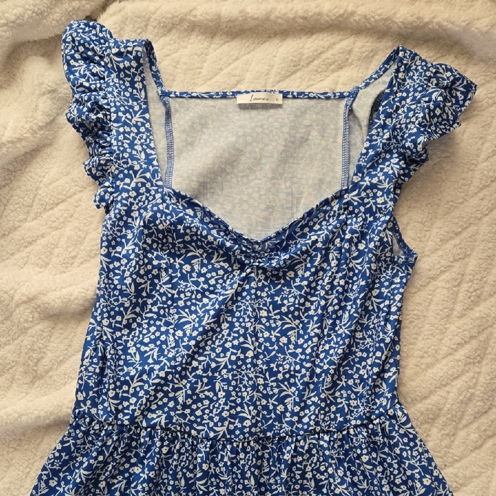 Blue Floral Dress